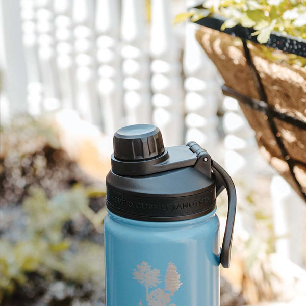 GROSCHE Chicago Stainless Steel Water Bottle with Oasis Lid - Insulated, Leak-Proof for Outdoor, Gym & Travel | BPA-Free Eco-Friendly Reusable Bottle