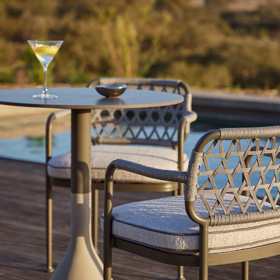 Curio Outdoor Dining Armchair - Weather-Resistant Patio Chair for Garden, Poolside & Restaurant Use