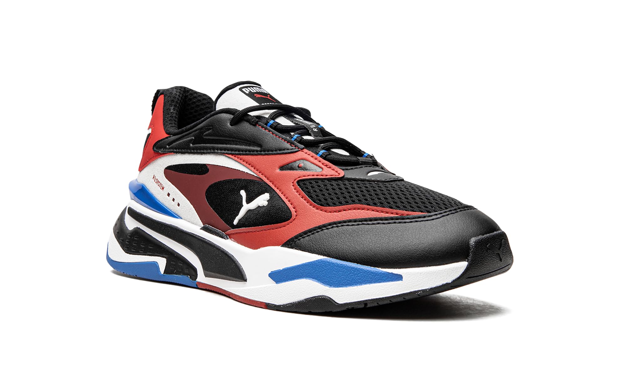 PUMA Men's RS-Fast Lace-Up Sneakers - Black Casual Running Shoes for Gym, Workout & Everyday Wear