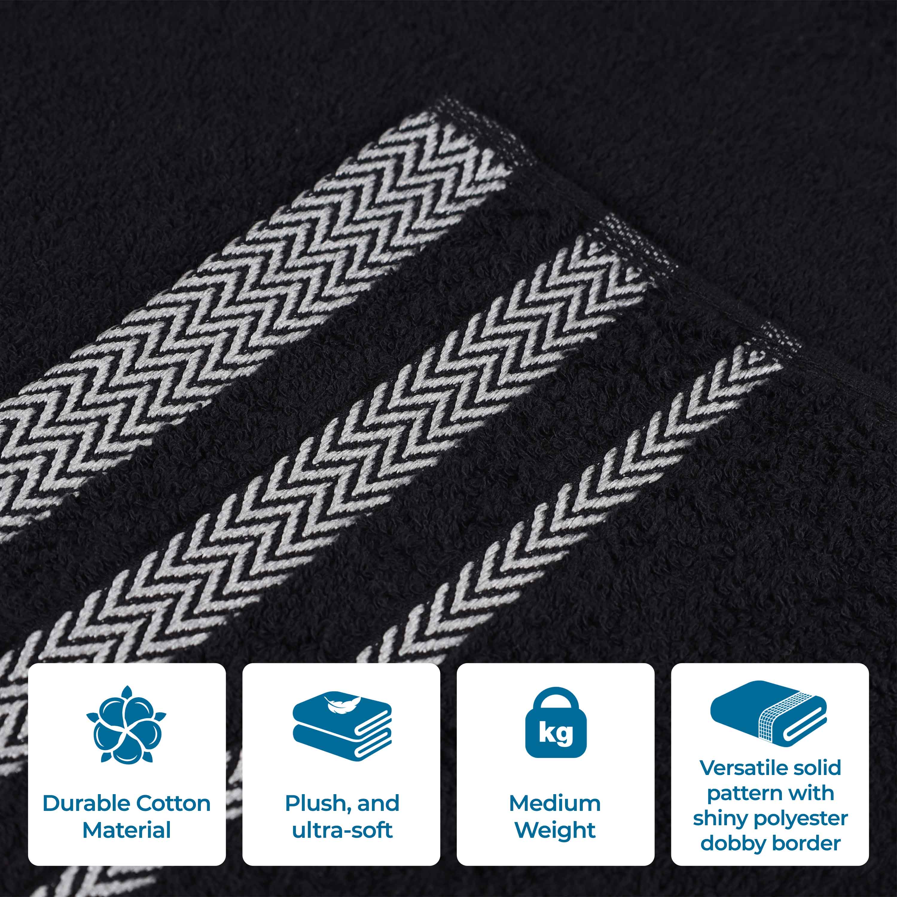 Premium 100% Cotton Soft Medium Weight Bath Towel Set of 2 - Ultra Absorbent Luxury Bath Sheets for Spa, Hotel & Home Use