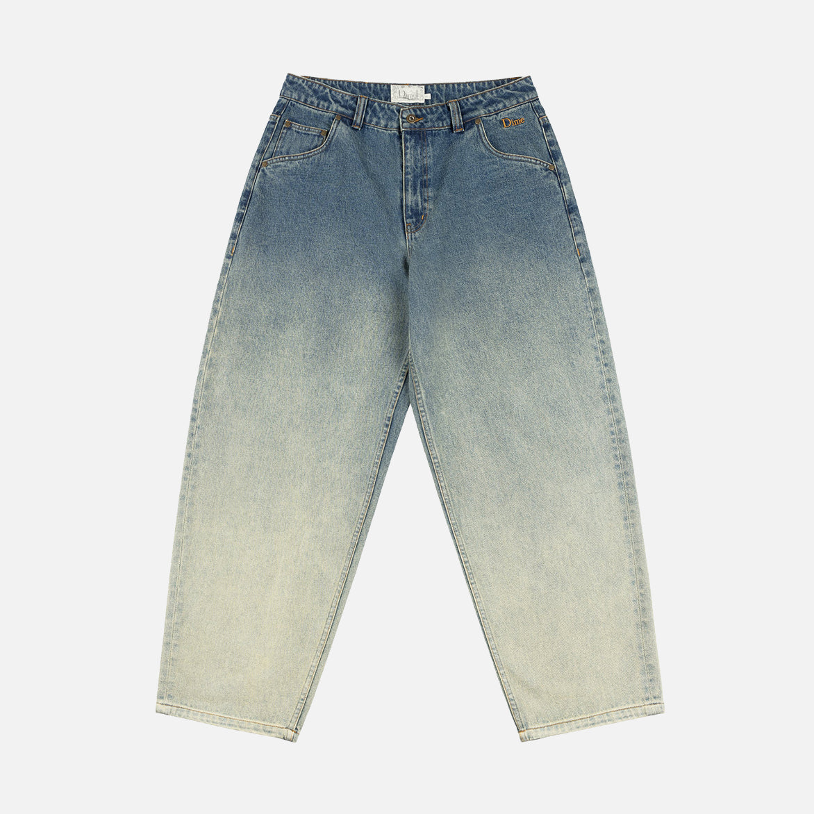 Vintage Baggy Denim Pants for Men & Women - Distressed Sandblasted Indigo Jeans | Casual Streetwear, Hip Hop Fashion, 90s Retro Style
