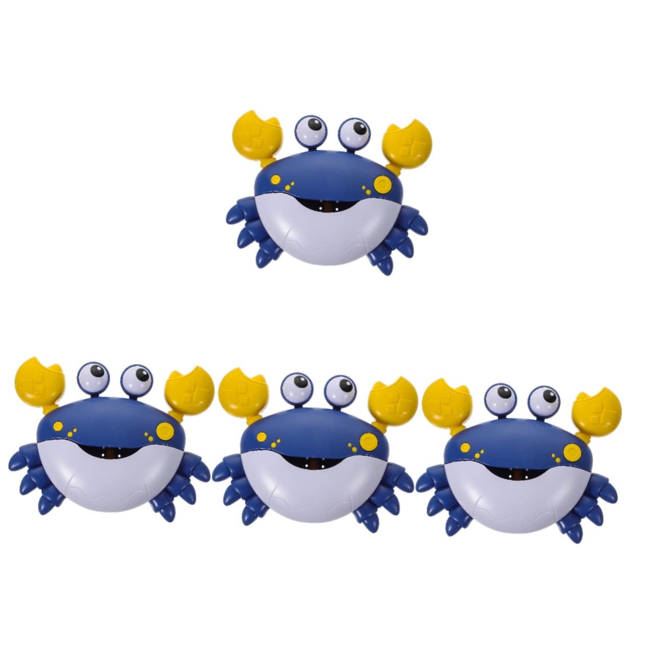 FAVOMOTO 4-Pack Crab Bubble Blower Machine - Fun Bubble Bath Toy for Kids, Crab-Shaped Bubble Maker with Plastic Design - Perfect for Bath Time, Pool Parties & Outdoor Play