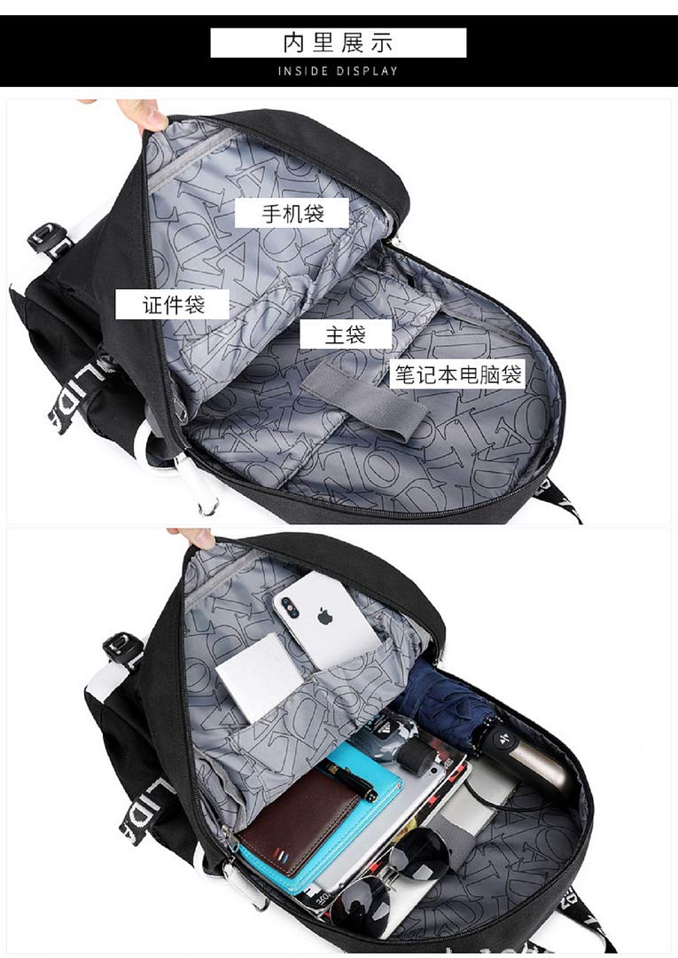 SAO Anime Sword Art Online Backpack - Lightweight Daypack for School, College, Travel & Cosplay | Durable Bookbag with Shoulder Straps for Students & Gamers
