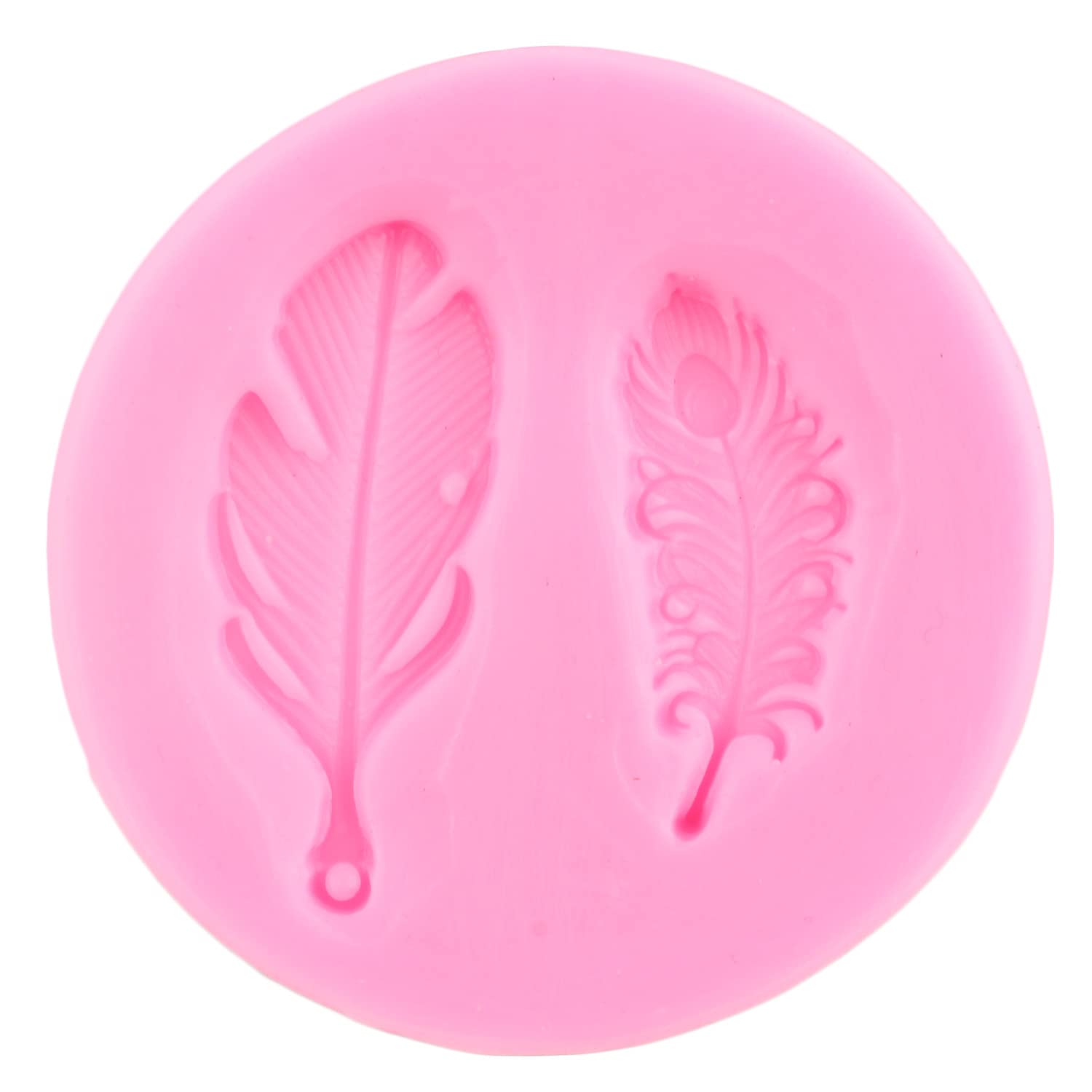 Premium Feather Silicone Mold Set of 4 - Fondant, Candy, Chocolate & Polymer Clay Molds for Cake Decorating, Cupcake Toppers & Sugar Crafts - Perfect for Birthday Parties, Wedding Cakes & DIY Baking Projects