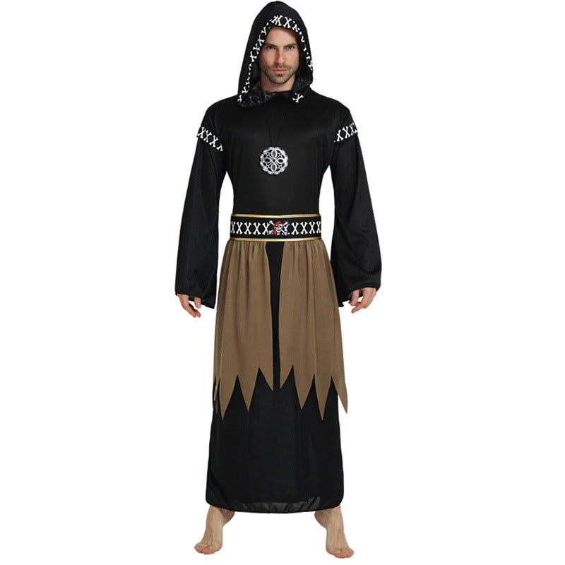 Men's Halloween Costume Robe - Soft & Comfortable Cosplay Bathrobe for Halloween Parties, Horror Movie Nights, and Themed Events
