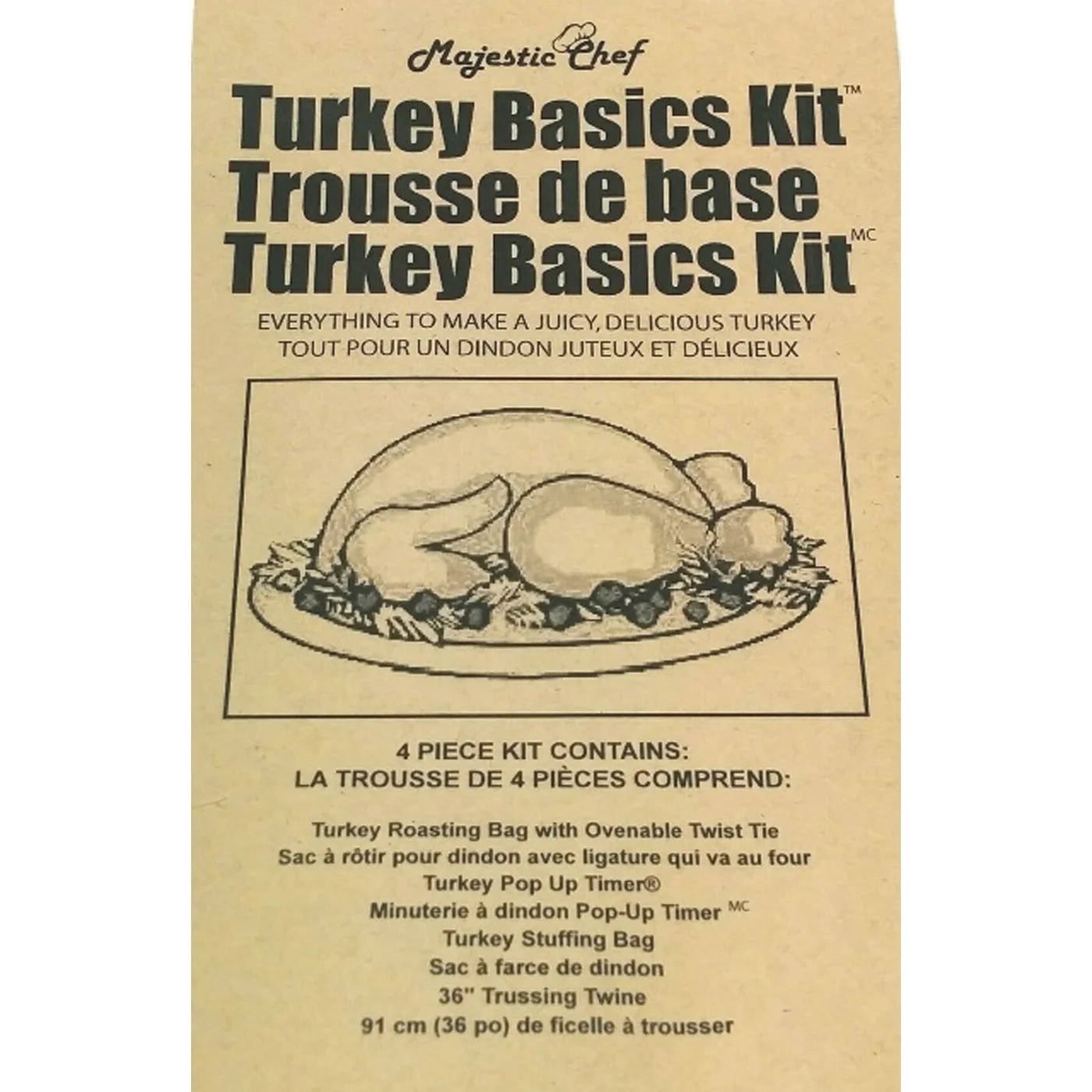 Regency Wraps Turkey Basics Kit - Premium Turkey Cooking Set for Thanksgiving & Holidays - Perfect for Roasting, Brining & Carving Turkey
