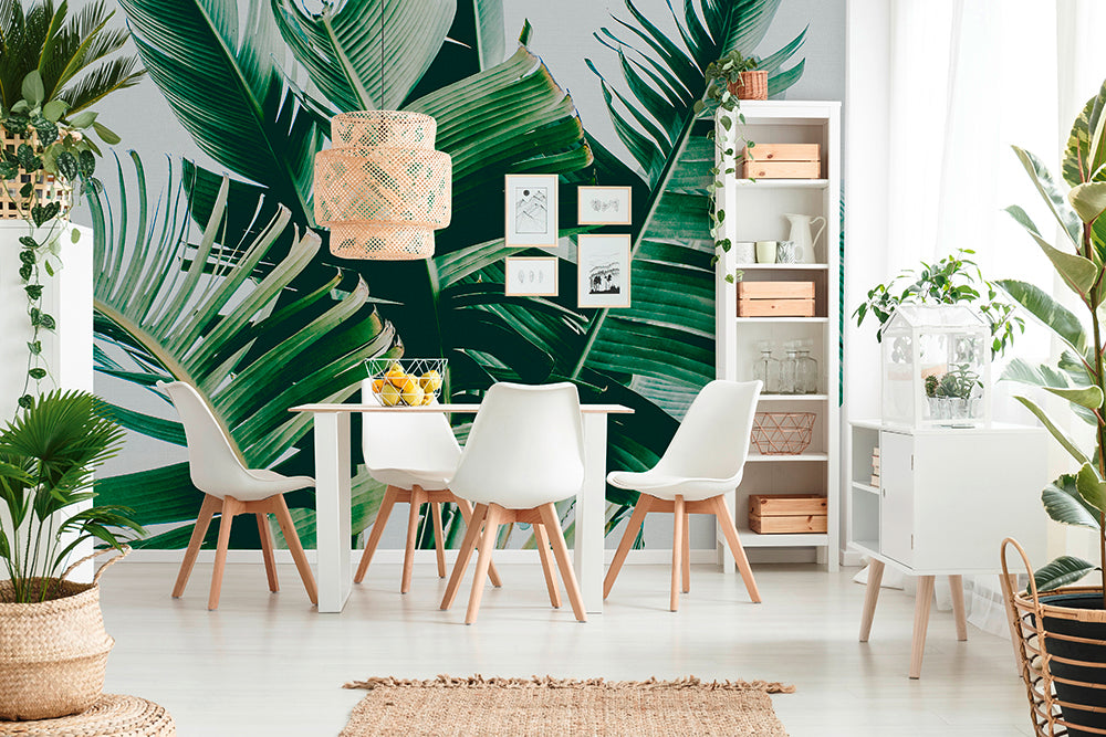 Designwalls 2 Palm Fronds Wall Decor - Tropical Leaf Art for Home & Office - Perfect for Living Room, Bedroom, and Beach House Decor