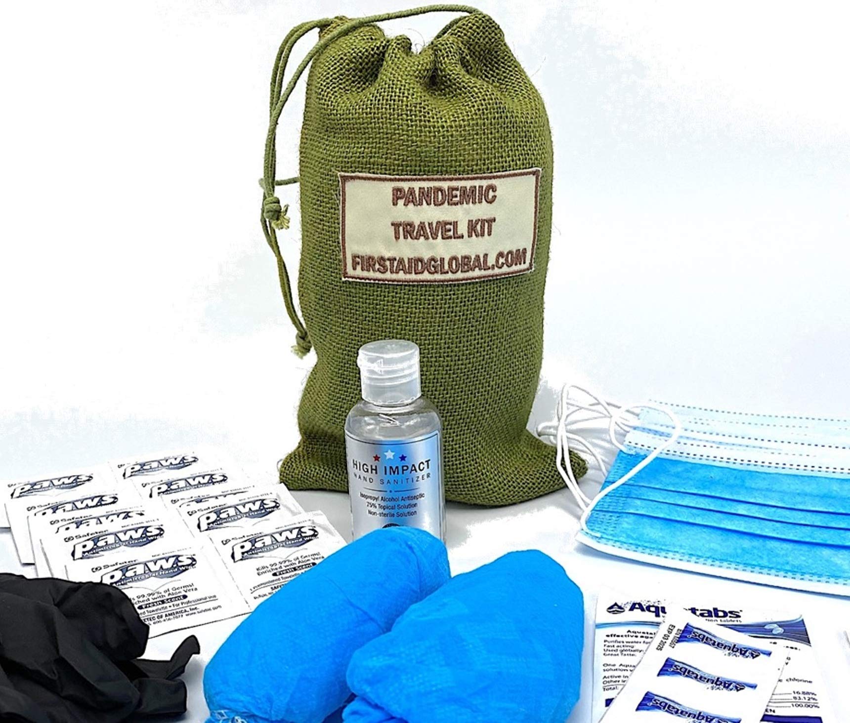 Eco-Friendly Pandemic Travel Kit - Essential Safety Gear for Airplane, Hotel & Public Transport Use