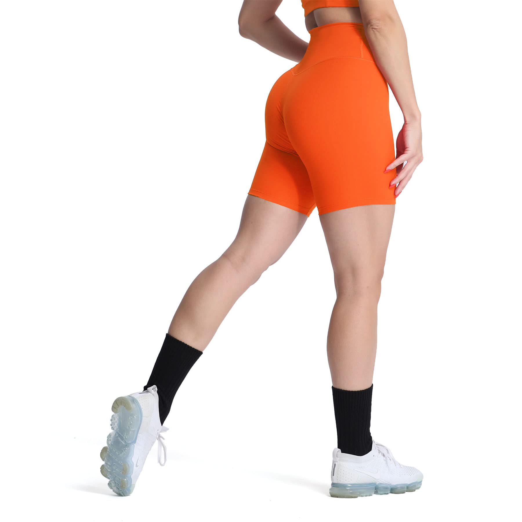 Aoxjox Women's High Waist Biker Shorts - 6