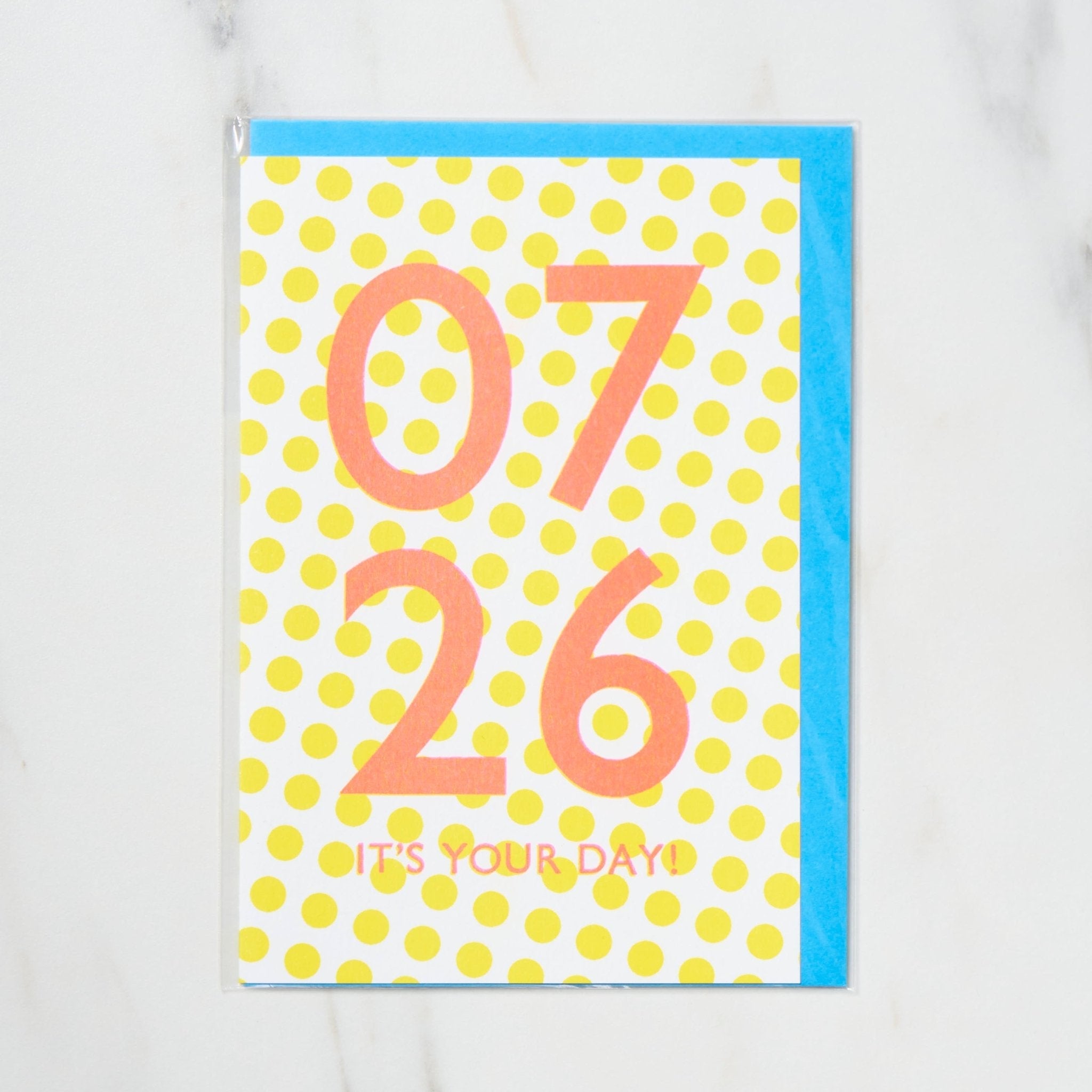 365 Find Your Day Card - July Edition | Premium Letterpress Letters for Birthdays, Anniversaries & Special Occasions | Perfect Gift for Loved Ones