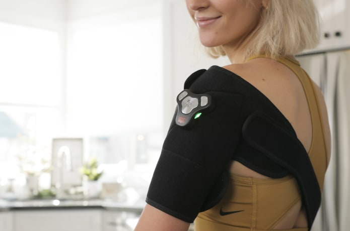 Accusage Thermo 7-in-1 Hot & Cold Therapy Massage Wrap for Back, Neck & Shoulder Pain Relief - Reusable Heating Pad with Adjustable Straps for Home & Office Use