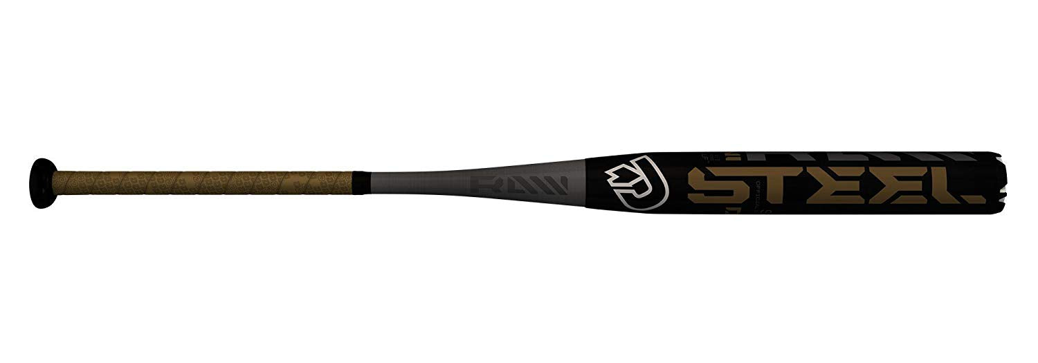 DeMarini Steel WTDXSTL Slowpitch Softball Bat - USSSA Approved, Black | Perfect for Adult League Games & Tournaments