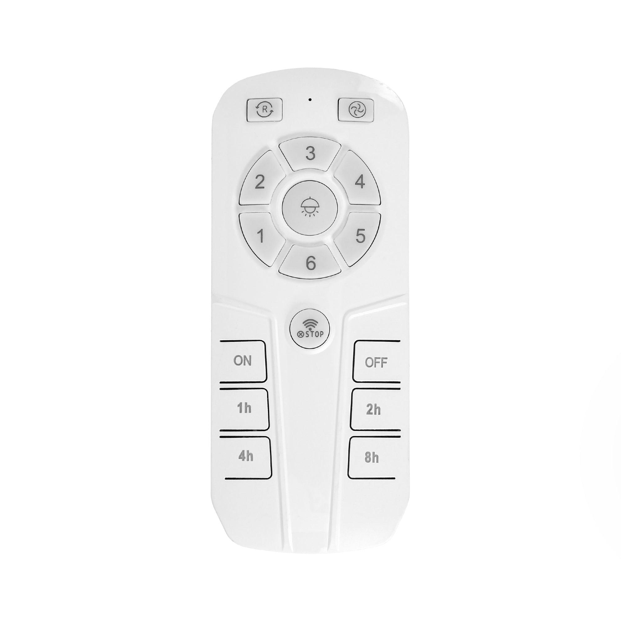 20 Inch White Farmhouse Wooden Beads Flush Mount Ceiling Fan with APP Remote Control & LED Light - Perfect for Bedroom, Living Room, and Kitchen Decoration