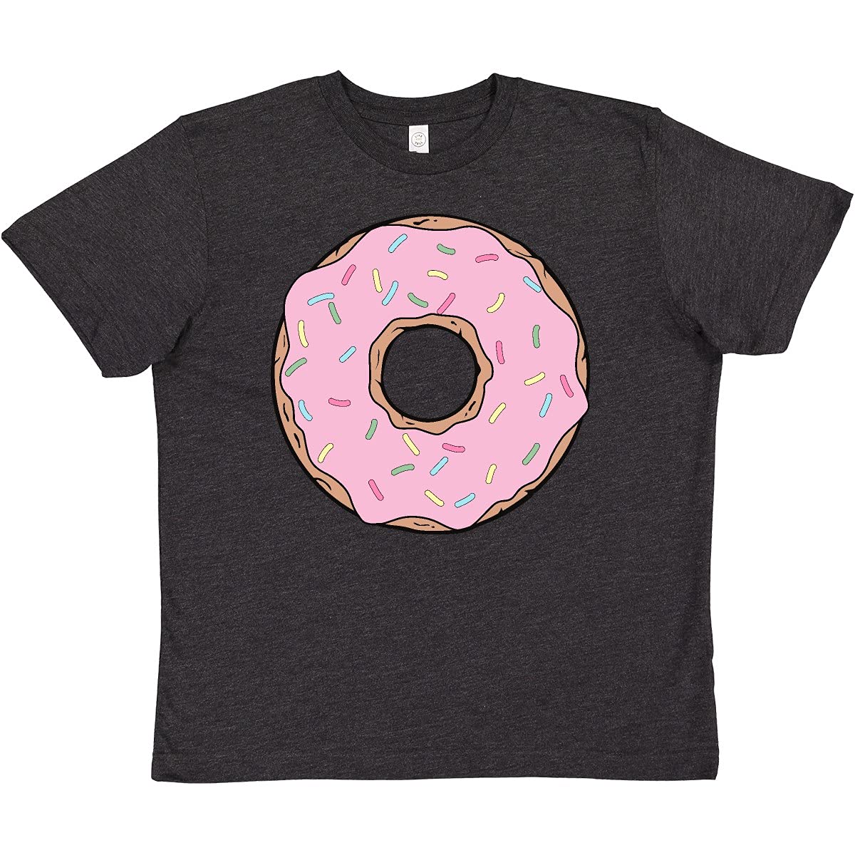 Inktastic Pink Donut Frosting Sprinkles Youth T-Shirt - Cute Doughnut Graphic Tee for Kids & Teens - Perfect for Birthday Parties, School Events & Casual Wear