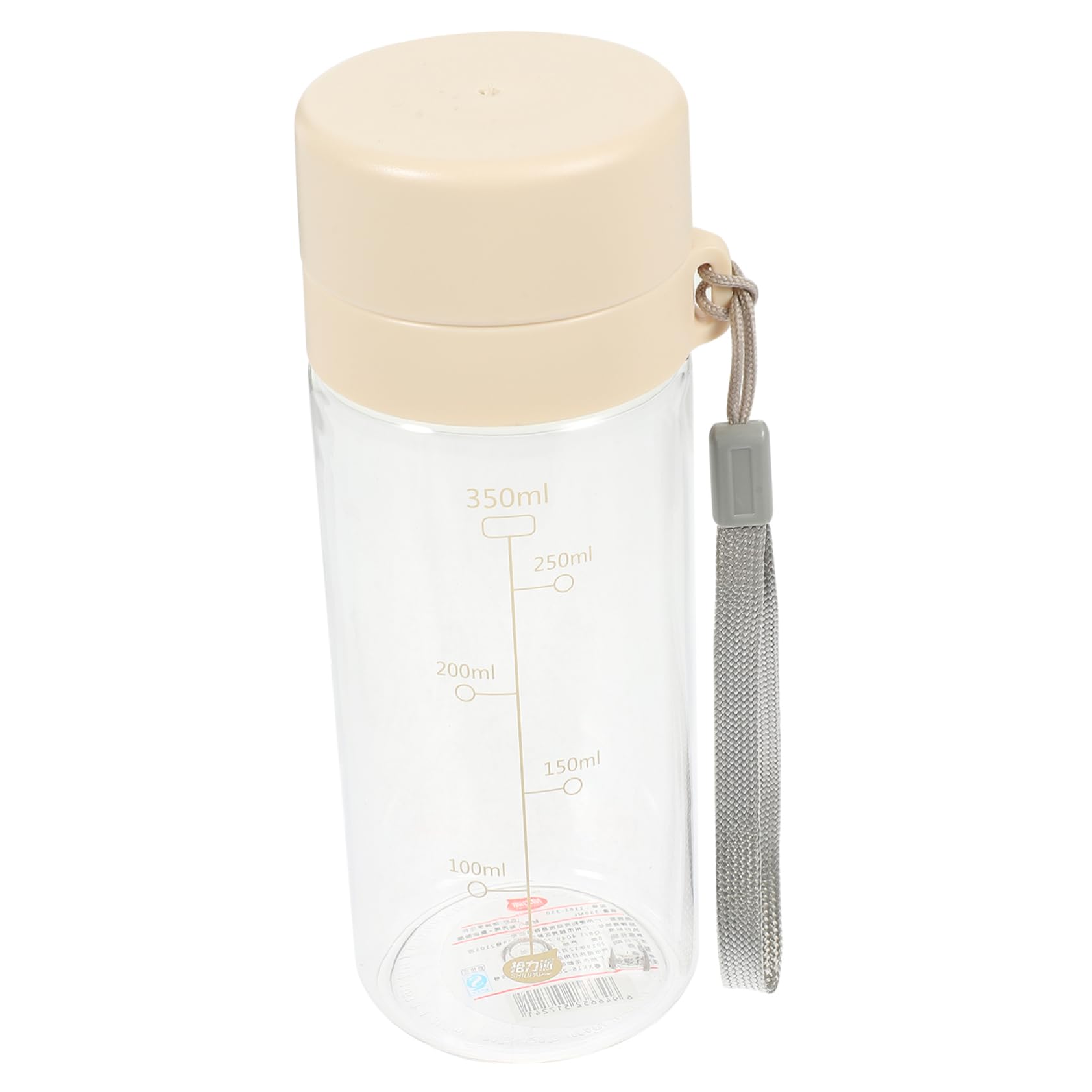 BESPORTBLE 2-Pack 32oz Sports Water Bottles - Leakproof Portable Water Bottle with Time Marker & Strap, BPA-Free Transparent PP Plastic for Gym, Hiking, Office & Fruit Juice Storage