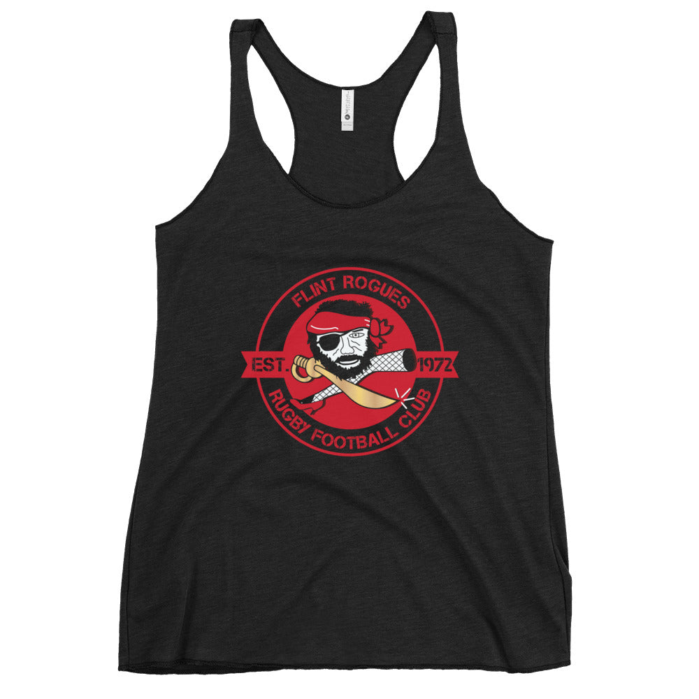 Flint Rogues RFC Women's Racerback Tank Top - Breathable Workout Shirt for Running, Yoga & Gym | Comfortable Athletic Wear for Active Lifestyles