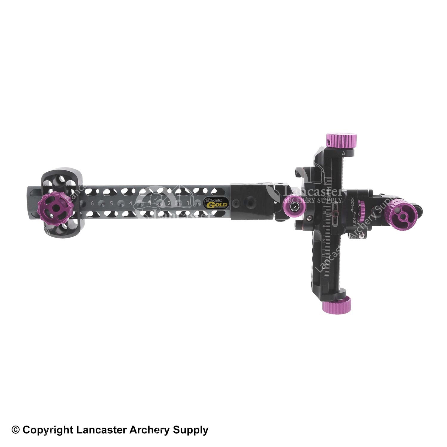 Black Gold Competition 2A Sight with 6 Wing Truss Dovetail - Precision Archery Sight for Target Shooting & Bow Hunting | Perfect for Outdoor Sports & Tournament Competitions
