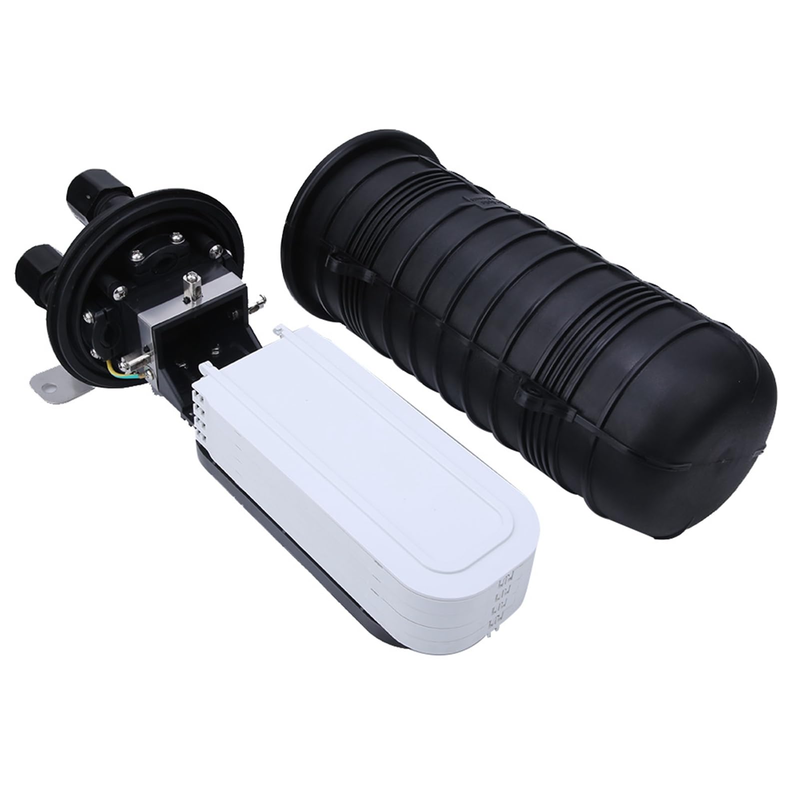 96 Core IP68 Waterproof Fiber Optic Splice Enclosure - Vertical Connection Box for Overhead & Direct Burial Pipelines | Durable Protection for FTTH, FTTB & Structured Cabling Networks