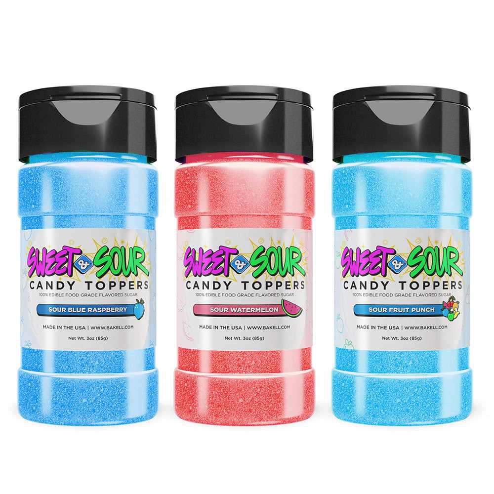Sweet & Sour Candy Toppers Bundle - Best Sellers for Baking & Party Decorations | Perfect for Cupcakes, Cakes & Dessert Toppings
