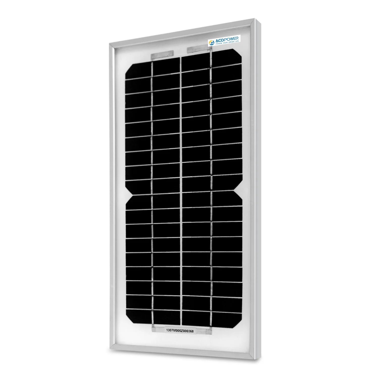 ACOPOWER 5W 12V Monocrystalline Solar Panel - Portable Solar Charger for RV, Boat, Camping & Outdoor Power Supply