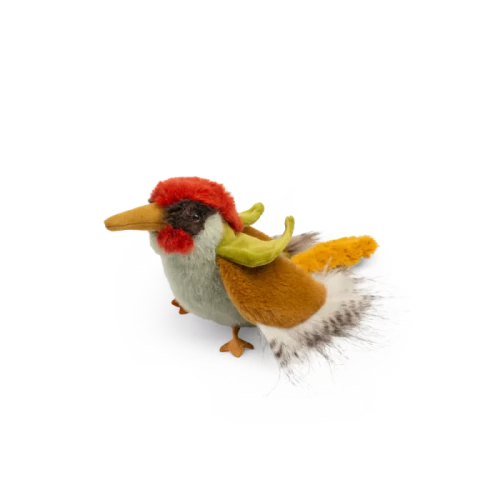 Moulin Roty Woodpecker Toy - Handmade Wooden Bird Figurine for Kids & Collectors - Perfect for Nursery Decor, Playtime & Gift Giving