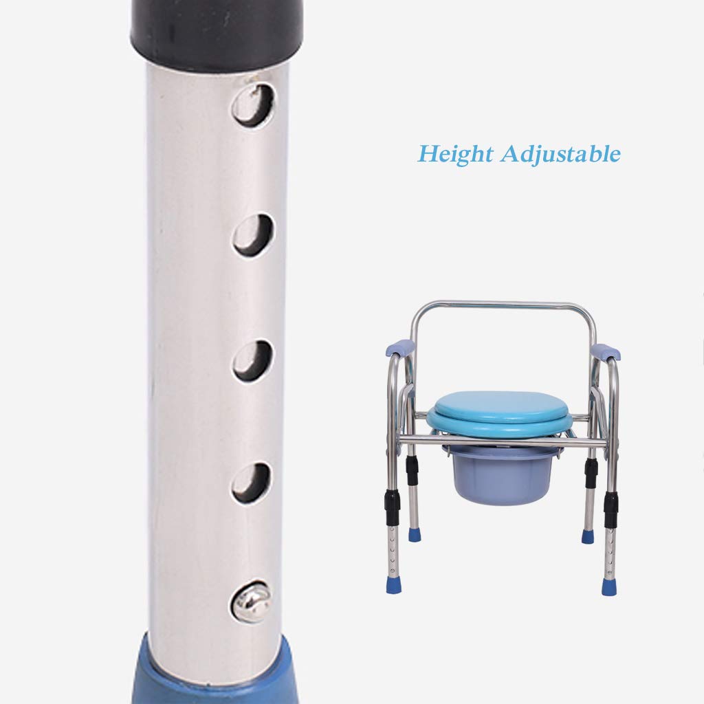 Extra Wide 3-in-1 Bariatric Toilet Chair - Lightweight Commode Seat with Safety Steel Frame, Shower Bench & Bathroom Support for Elderly & Disabled - Ideal for Home Care, Mobility Assistance & Safe Bathroom Use