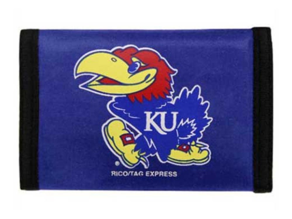 NCAA Licensed Nylon Tri-Fold Wallet for Men - Durable & Slim RFID Blocking Design - Perfect for Game Day, Travel & Everyday Use