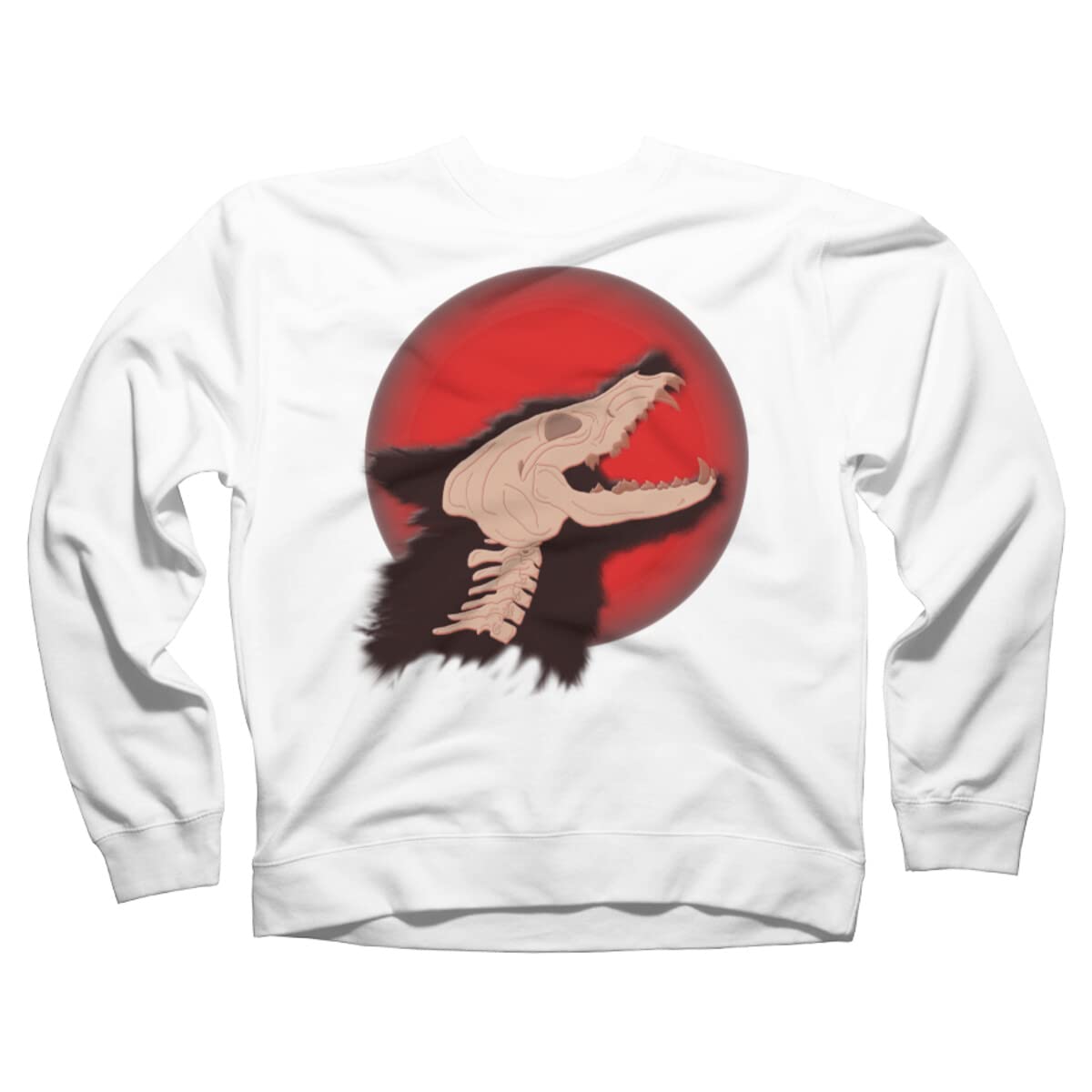 TygerwolfeDesigns Blood Moon Werewolf Unisex Sweatshirt | Gothic Horror Graphic Hoodie for Men & Women | Perfect for Halloween, Cosplay & Alternative Fashion