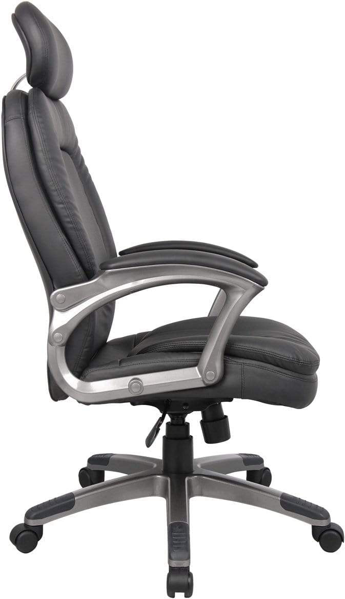 Premium Boss Executive Pillow Top Office Chair with Adjustable Headrest [B7101] - Ergonomic Support for Long Hours of Work, Meetings & Home Office Use
