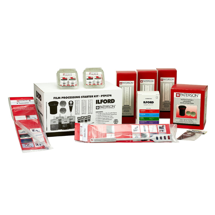 Ilford & Paterson Film Starter Kit 2 - Complete 35mm Film Photography Development Kit for Beginners | Perfect for Home Darkroom, Photography Classes & Film Developing Hobbyists