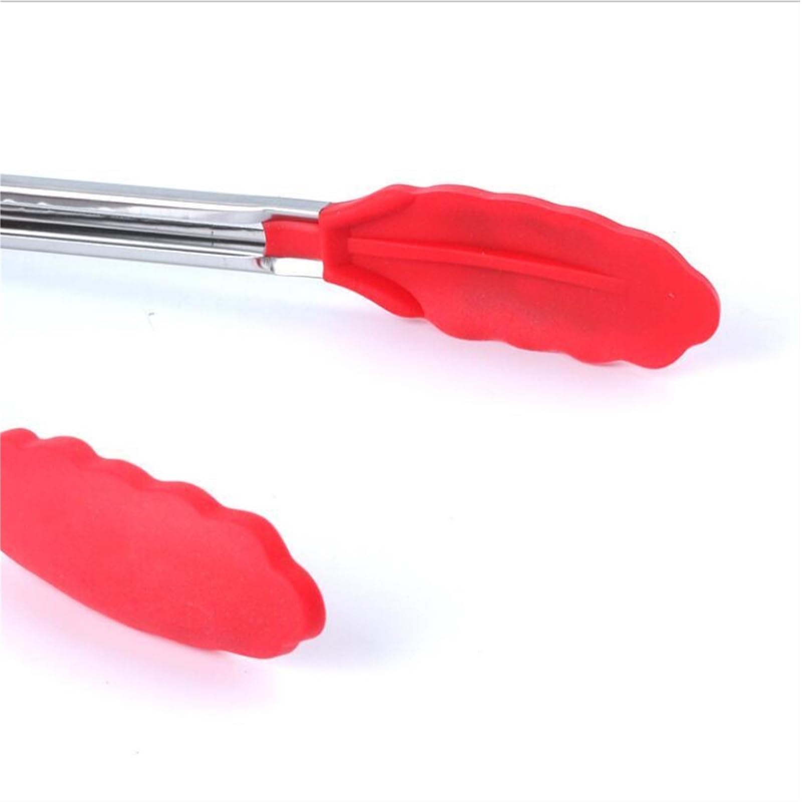 Professional Hair Removal & Cooking Tweezers - Non-Slip Silicone Grip for Precise Plucking, Food Handling, Salad Prep & Grilling (Red/Green) - Ideal for Home Kitchen, Salon & BBQ Accessories