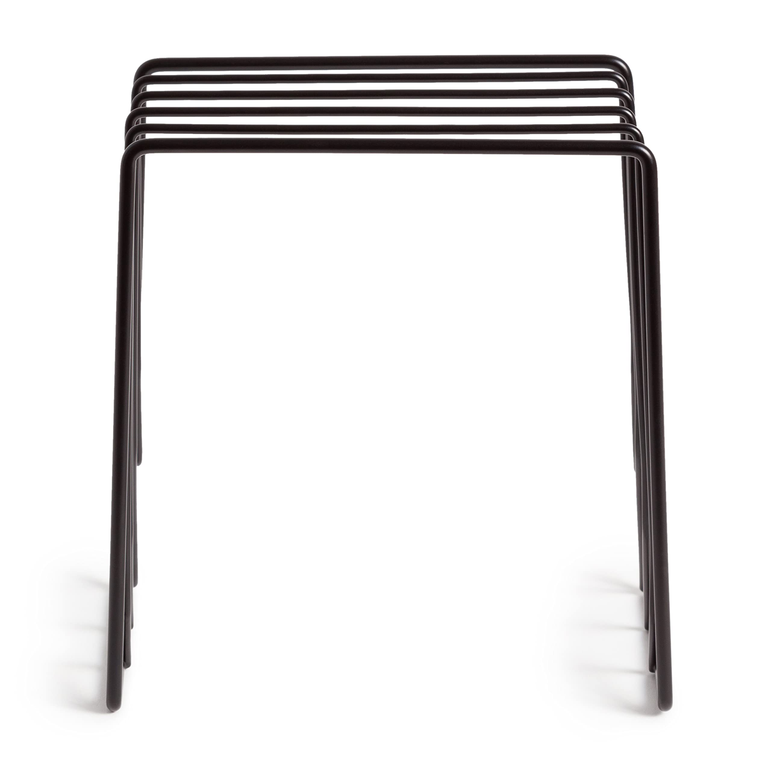 U Brands Vena Desk Organizer - Matte Black Letter Sorter for Office & Home - Perfect for Mail, Documents, and Office Supplies Organization