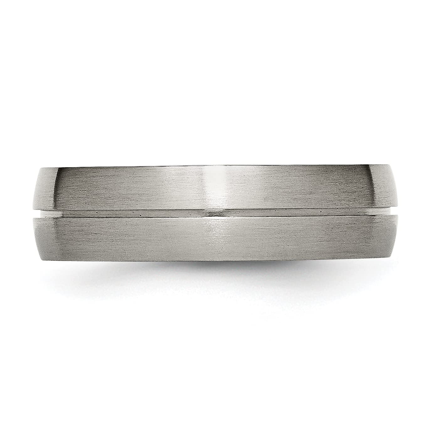 IceCarats 6mm Titanium Wedding Band Ring for Men & Women - Durable, Lightweight, Hypoallergenic - Perfect for Engagement, Anniversary & Everyday Wear