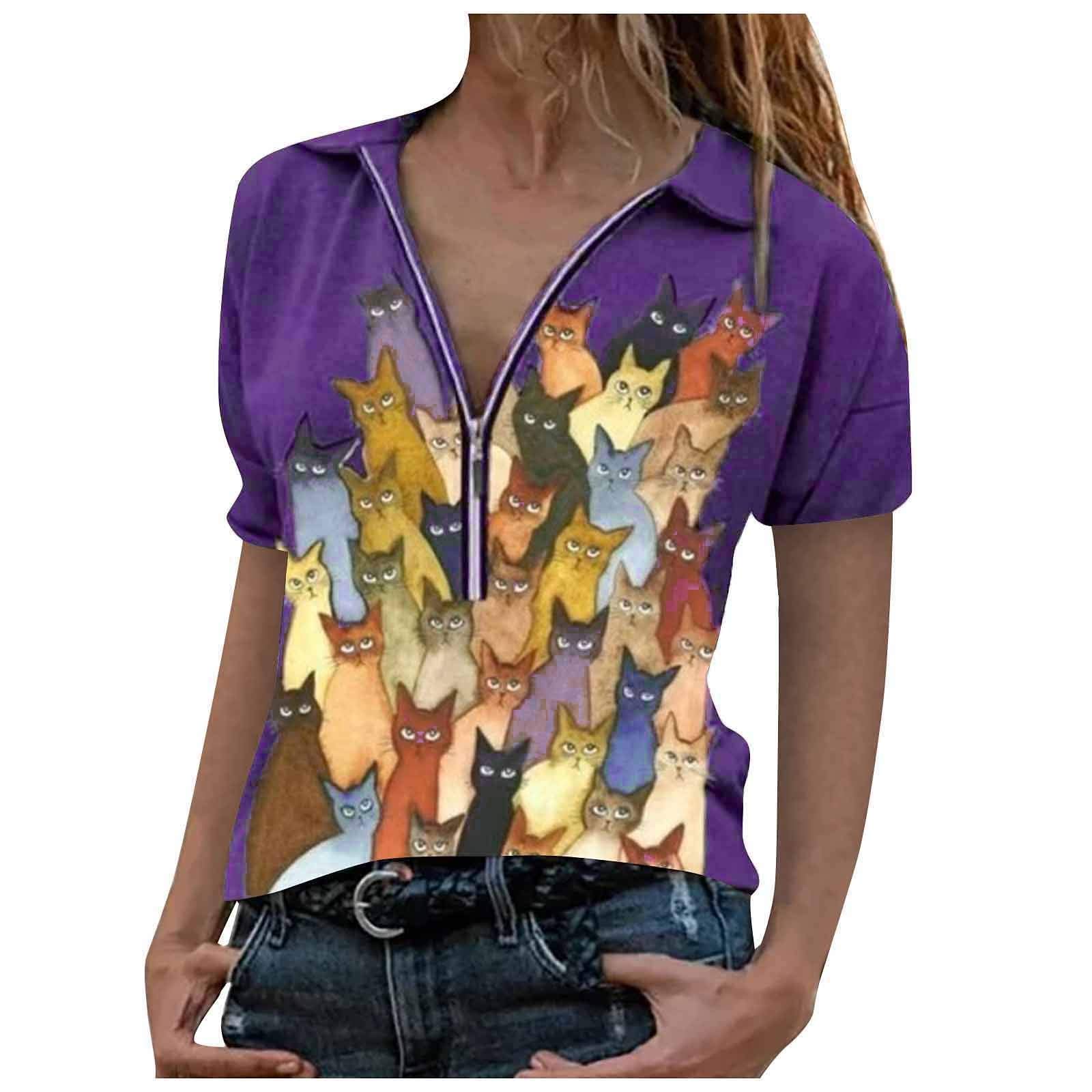 Women's Summer Tops & Blouses - Sleeveless Tank Tops, Short Sleeve Tunic & Strappy Cold Shoulder Shirts for Casual Wear, Beach Outfits & Daily Fashion