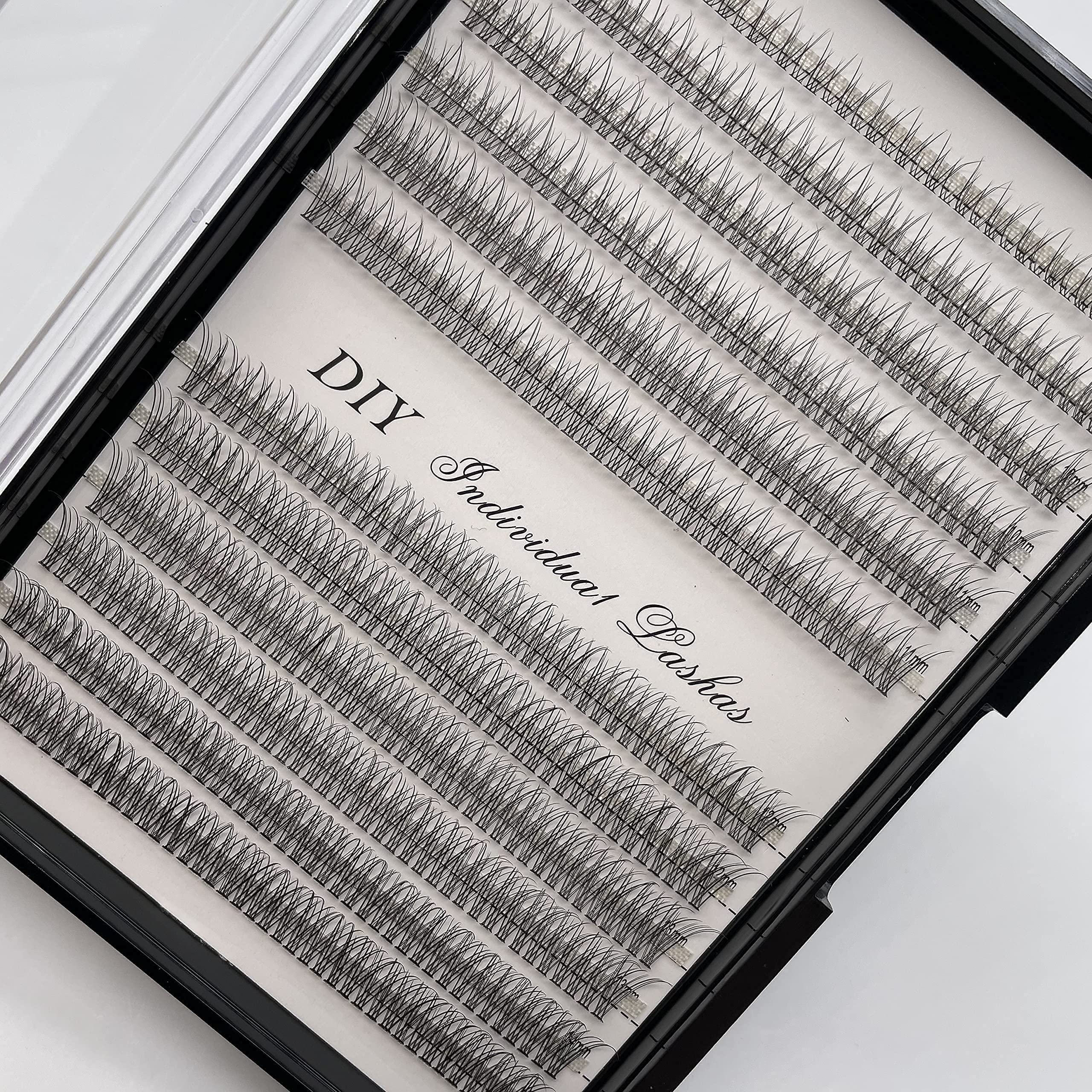 480pcs Individual Cluster Lashes 8-14mm, Faux Mink Eyelash Extensions with 12 Roots, D Curl 0.07mm - Natural Look for Daily Wear & Special Occasions