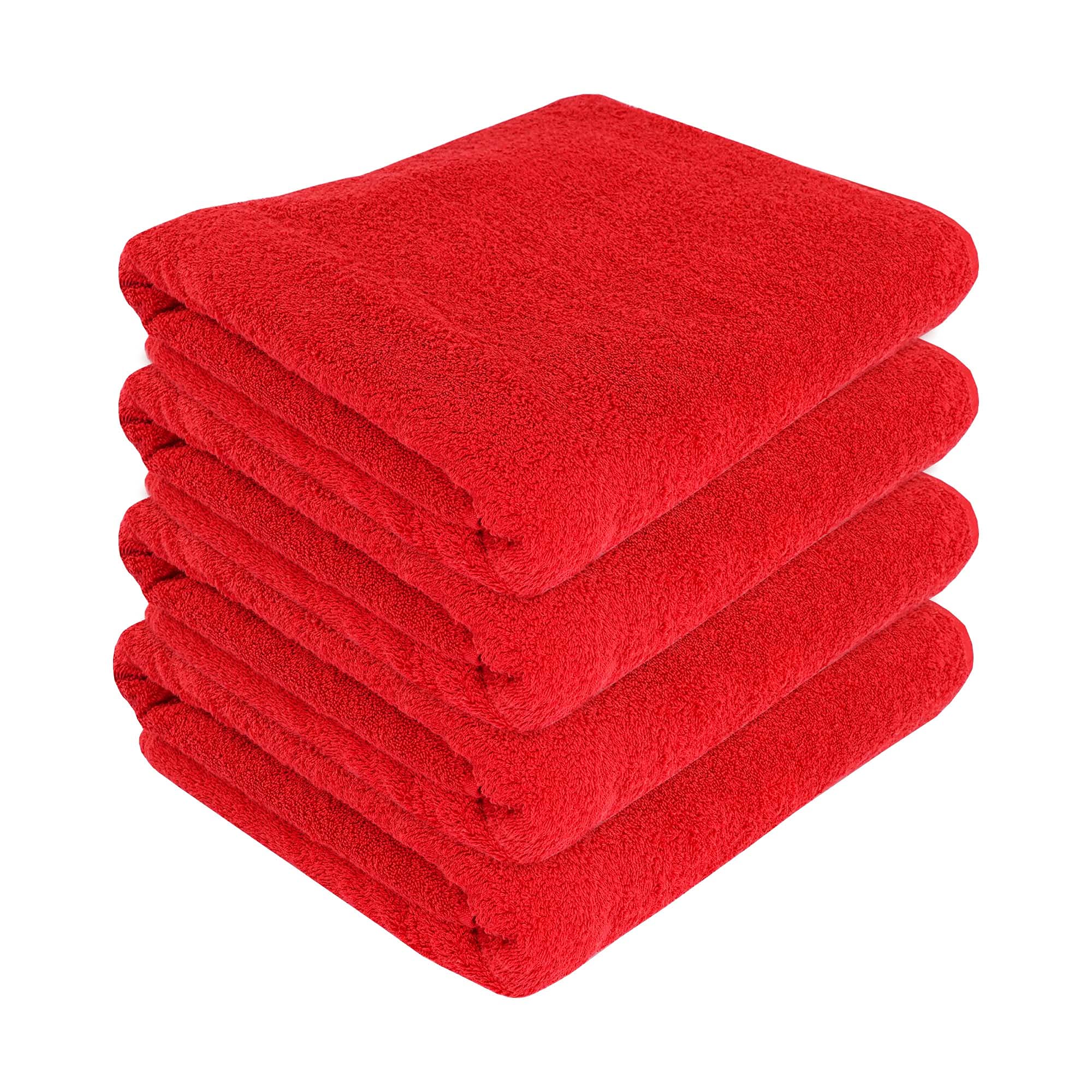 SUSSEXHOME Hotel-Quality 4-Piece Large Bath Towels Set - Ultra Soft & Absorbent 100% Natural Cotton Bath Sheets (40x80 Inches) for Spa, Bathroom & Beach - Plush Thick Luxury Towels with Solid Design