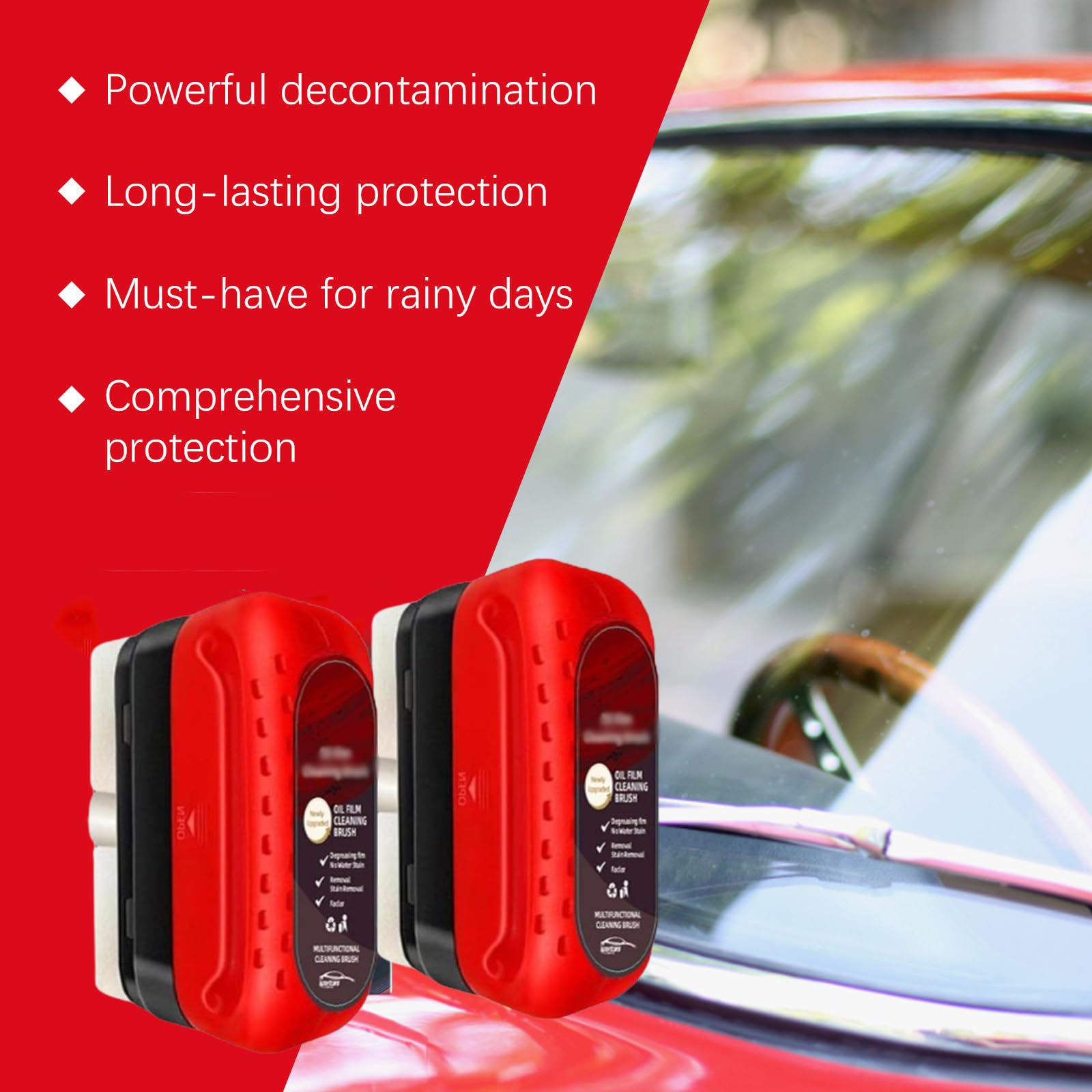 Dodorado Glass Cleaner and Scraper Set - Streak-Free Window Cleaning Tool for Home & Office - 1PC - Perfect for Windows, Mirrors, and Shower Doors