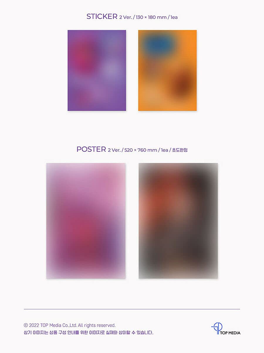 KIM WOOSEOK [REVE] 3rd Desire Album (BIBBIDI + BOBBIDI SET) - 2CDs, 2 Unfolded Posters (Limited Edition), 2 Photo Books, 2 Selfie Photo Cards, 2 Lenticular Cards, 2 Folding Posters, 2 Stickers | K-Pop Collectible for Fans, Gift Idea, Music Lovers