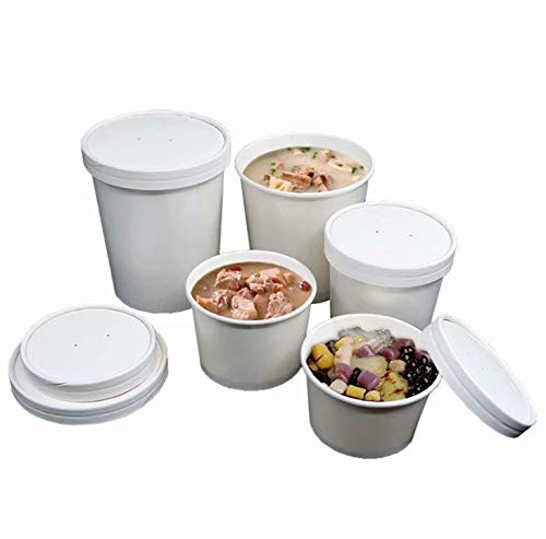 Eco-Friendly Biodegradable Disposable Paper Bowls - 50 Pack Compostable Fast Food Containers for Takeout, Picnics & Parties | BPA-Free, Leak-Proof Portable Meal Prep Bowls for Office Lunch, Camping & Outdoor Dining