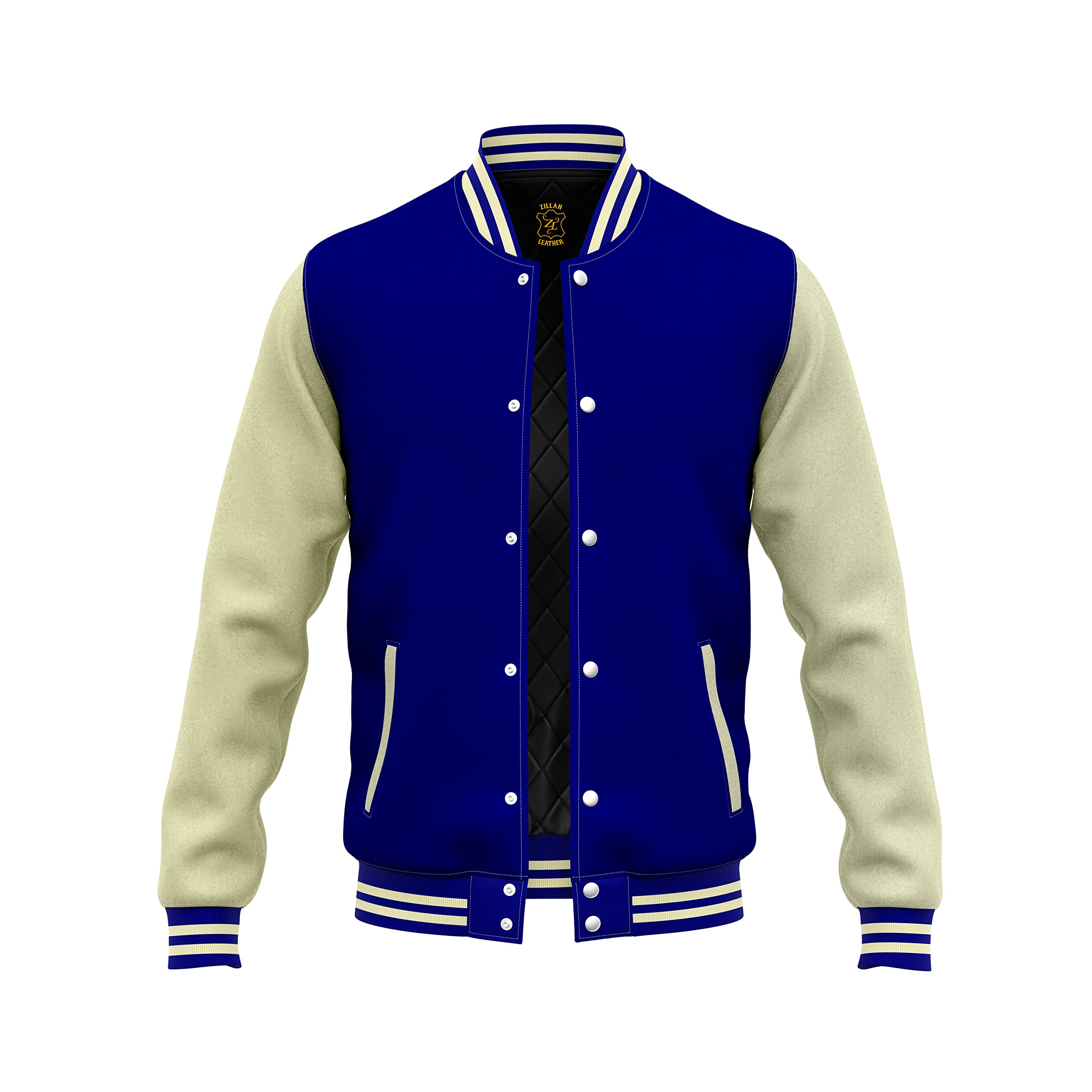 Zillah Varsity Jacket - Unisex Baseball Letterman Wool Coat | College Style Slim Fit Jacket for Men & Women | Perfect for School, Sports & Casual Outfits