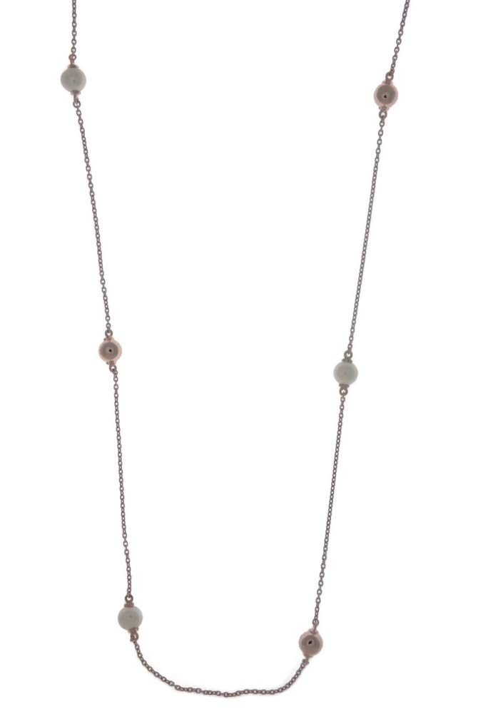 Pandora Rose Contemporary Pearls Necklace 387550P80 - Elegant Pearl Jewelry for Women, Perfect for Weddings, Parties & Special Occasions