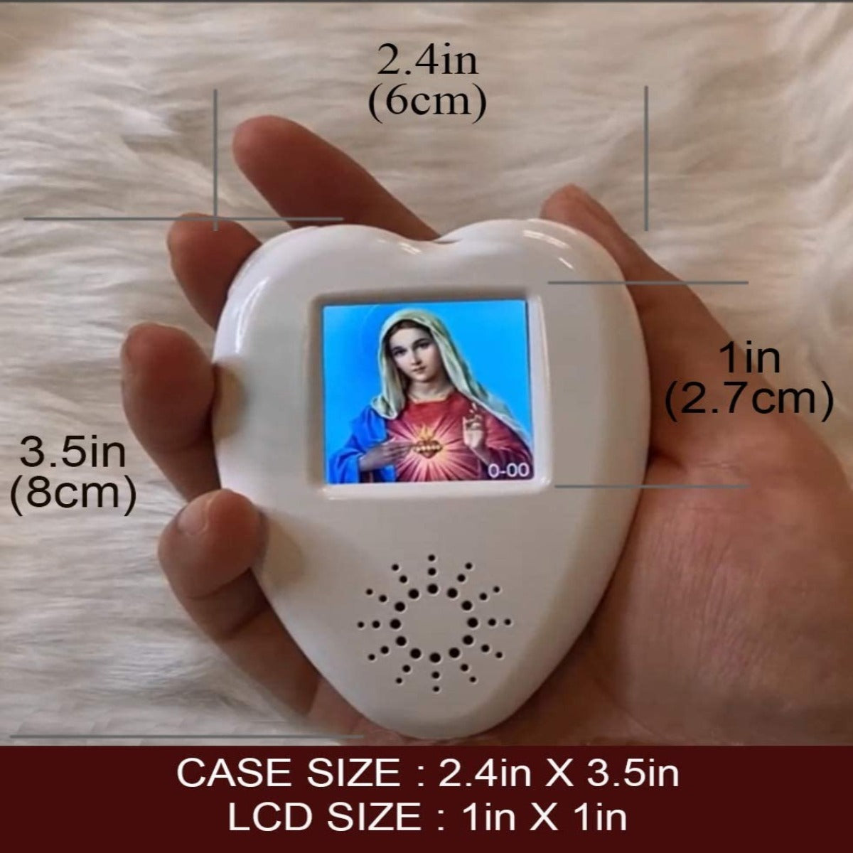 Electronic Talking Rosary with Human Voice & LCD Screen - Catholic Prayer Companion for Devotional Use at Home, Church, or Travel