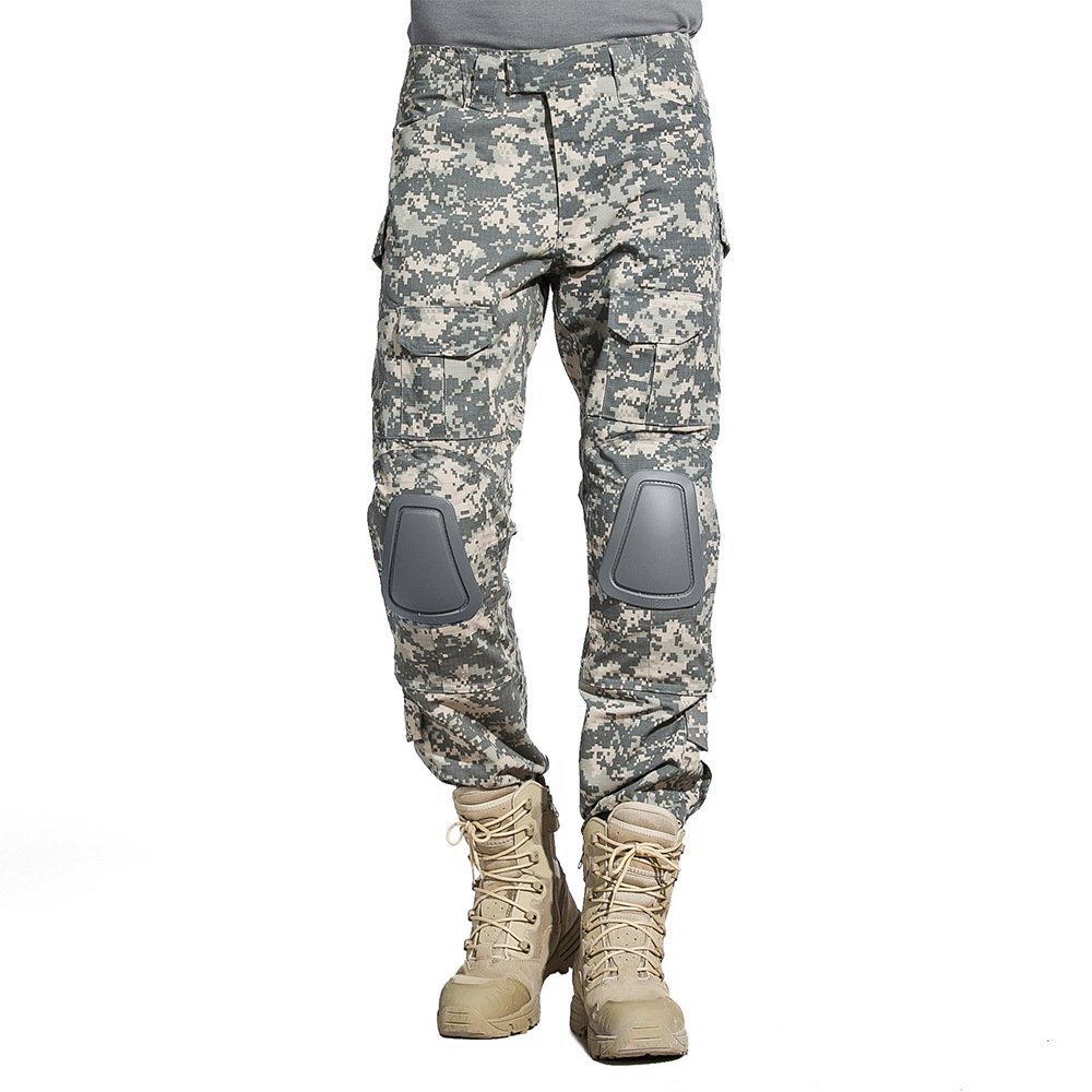 SINAIRSOFT Tactical Pants & Shirt Set with Knee Pads - Army Airsoft Combat BDU Uniform for Outdoor Training, Hunting & Paintball - Durable Military Gear for Men
