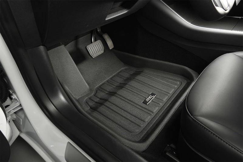 3D MAXpider All-Weather Floor Mats for 2020-2021 Tesla Model Y - Premium 1st & 2nd Row Custom Fit Car Floor Liners (Black) - Perfect for Daily Commute, Road Trips & Family Protection