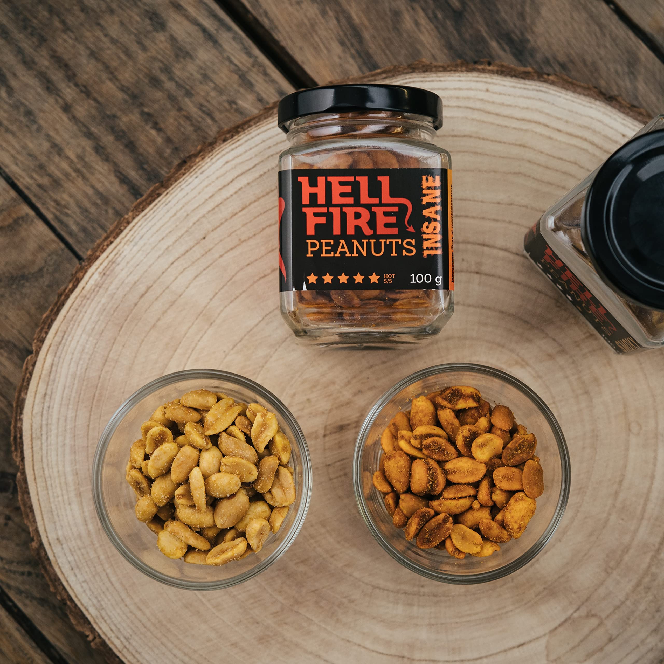 Hellfire Peanuts 100g - Carolina Reaper Spicy Snacks for Bold Food Lovers