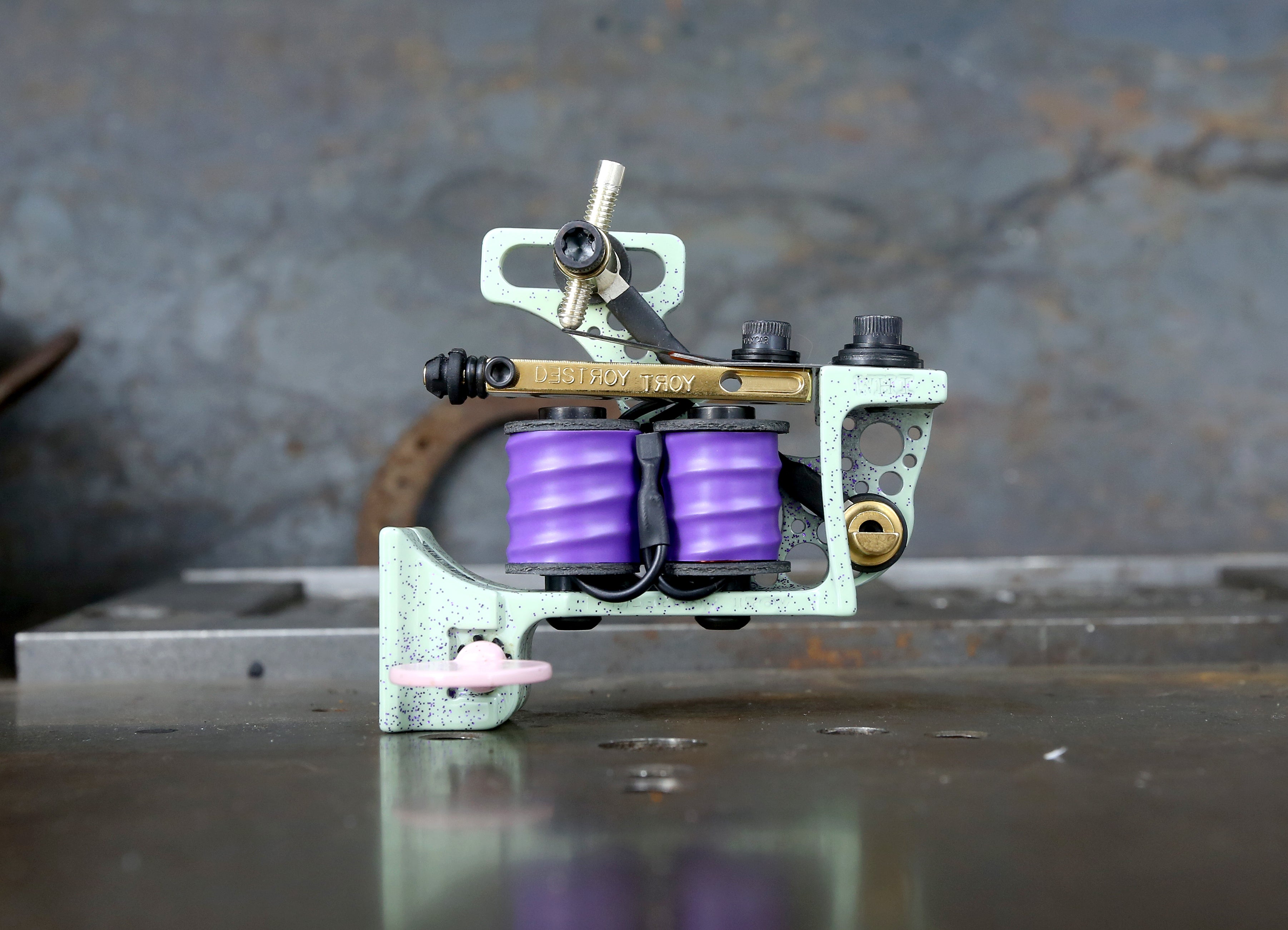 New Limited Edition Destroy Troy Franklin Liner - Purple Seafoam Sparkle | Perfect for Skateboarding, Longboarding & Street Style | High-Performance Skateboard Wheels