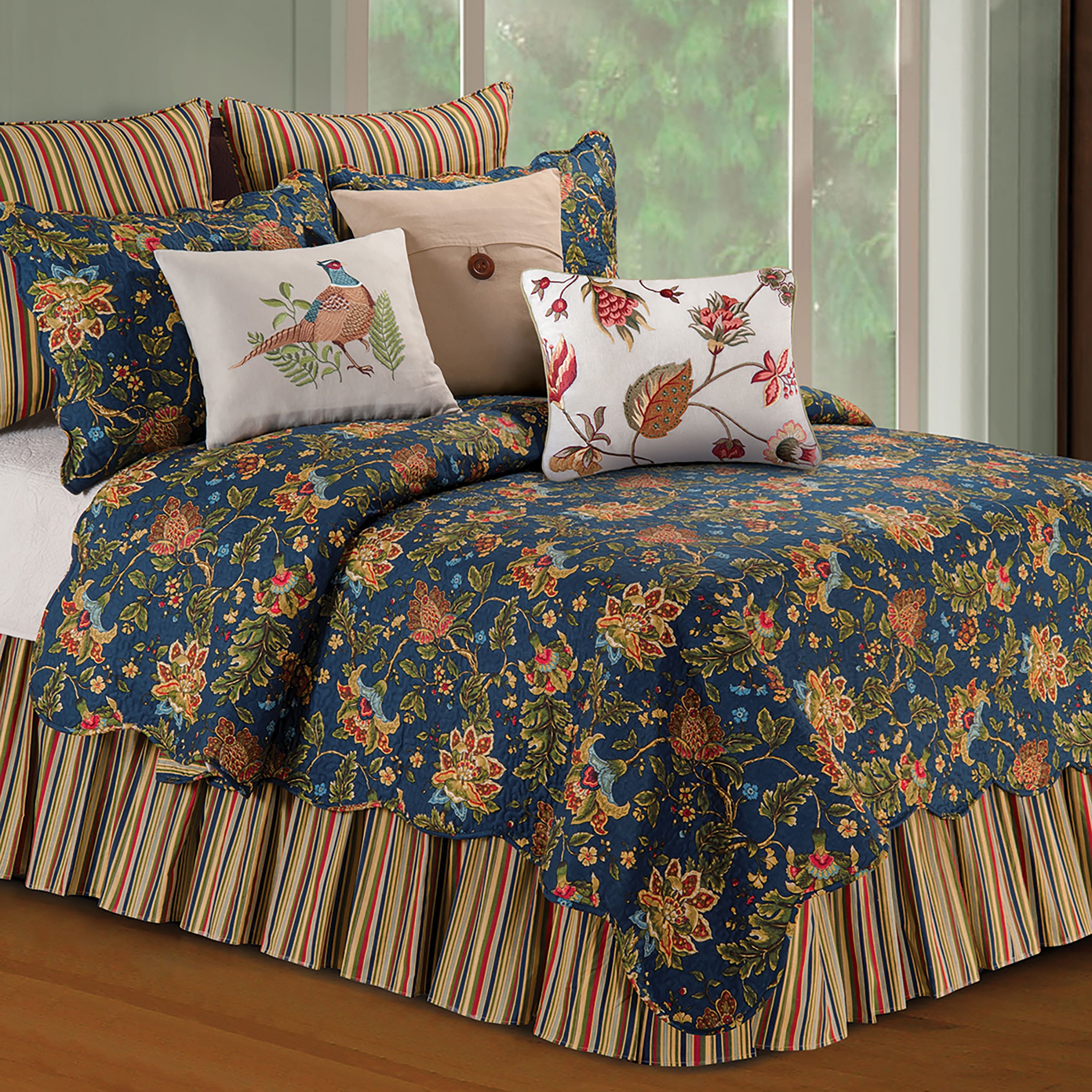 C&F Home Hartford Full/Queen Quilt Set - Soft & Breathable Blue Bedding for Comfortable Sleep - Perfect for Master Bedroom, Guest Room & Dorm Decor