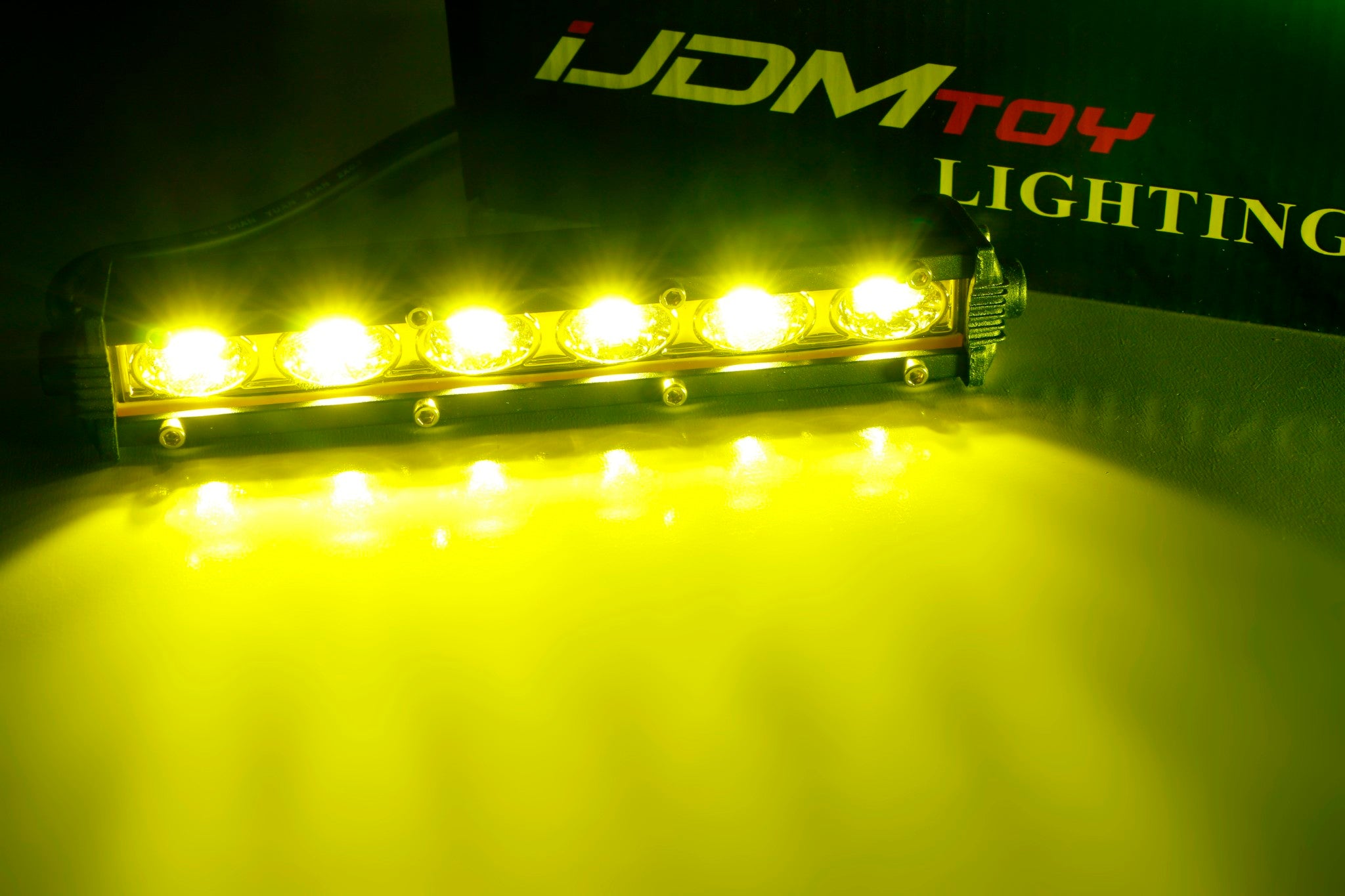 18W Yellow CREE LED Daytime Running Lights Kit with Relay Wire Harness - Compatible with Cars & SUVs | Enhanced Visibility for Daytime Driving Safety