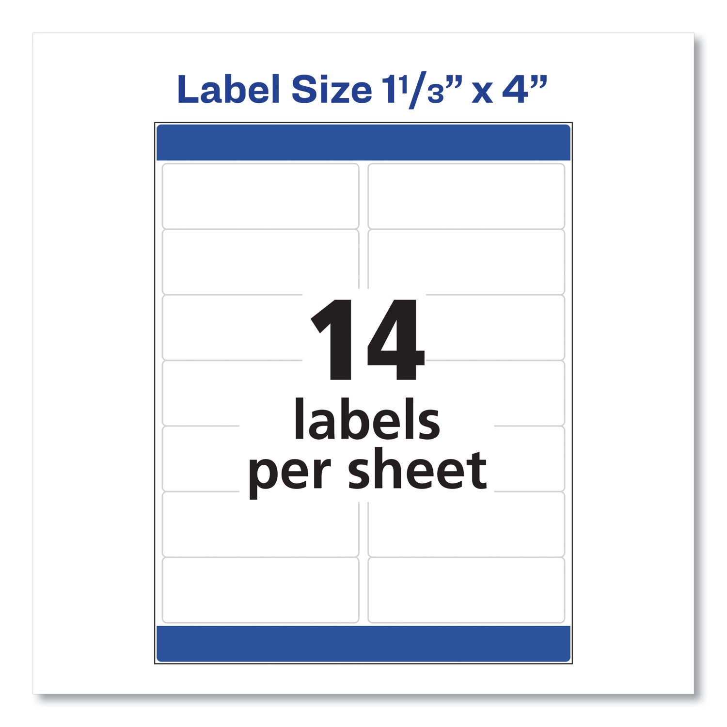Avery Easy Peel White Address Labels with Sure Feed Technology for Laser Printers - 1.33