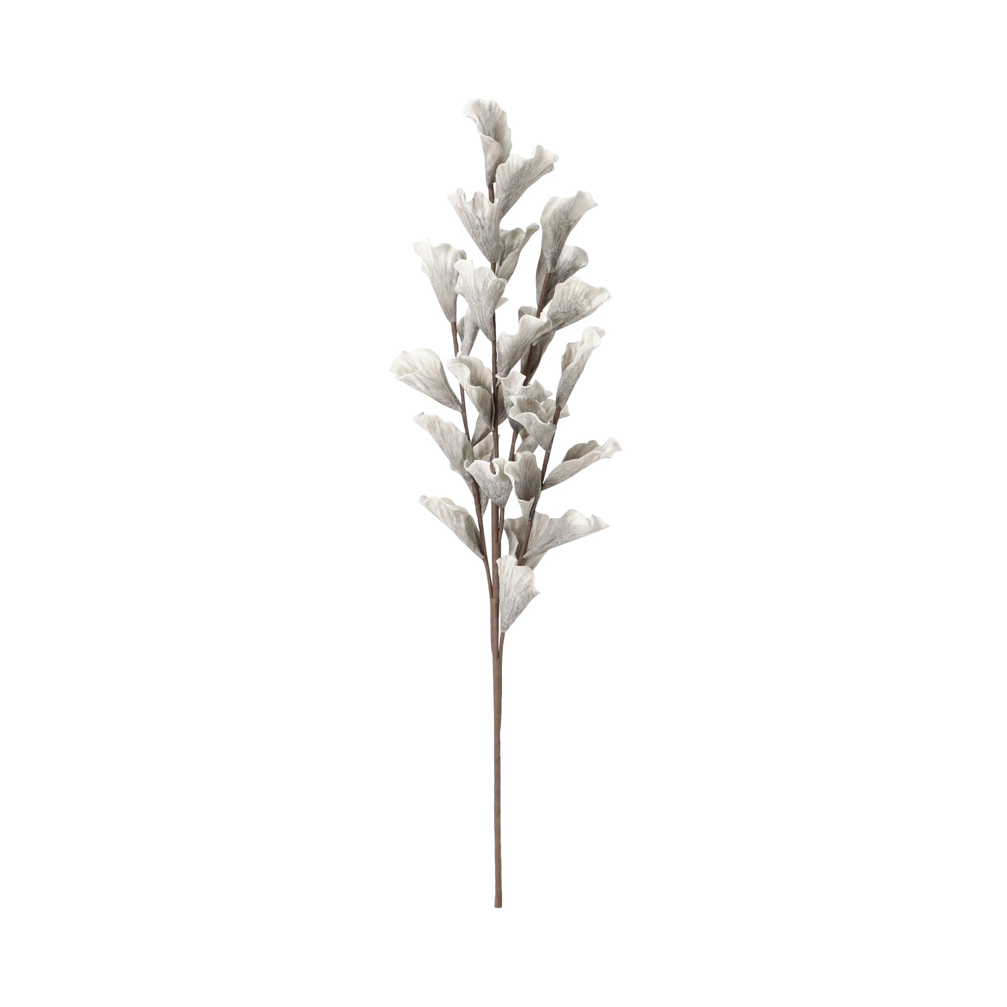 Artificial Lily Plant in Light Grey - Perfect for Home Decor, Office, and Wedding Centerpieces